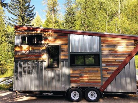 reclaimed metal roofing for tiny house|sustainable tiny house materials.